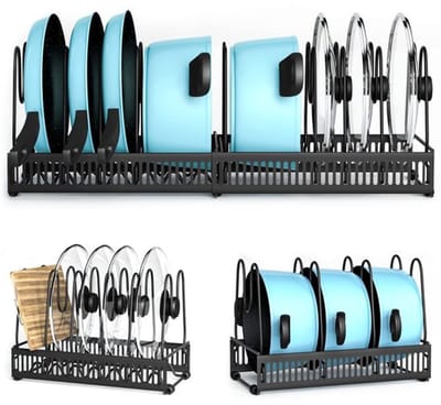 Allecto - Pot Holder - Pot Organiser - Voorraadbesparend - 10 Pot