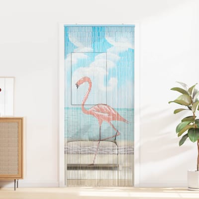 vidaXL - Insect - Deur - Gordijn - Meerkleurig - 90 - x - 200 - cm - Bamboe