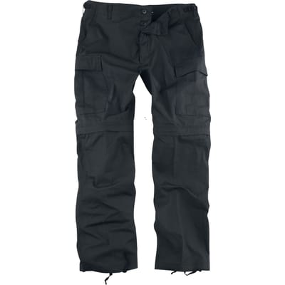 Brandit Cargobroek - Ripstop Slim Fit Combi Trousers - S tot XXL - voor Mannen - zwart