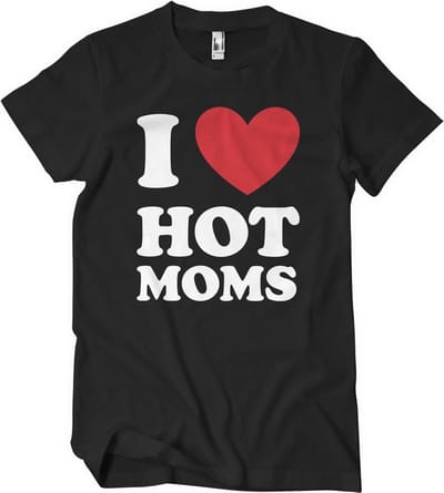 Hybris T-shirt I Love Hot Moms T-shirt SH-1-16076-H73-15