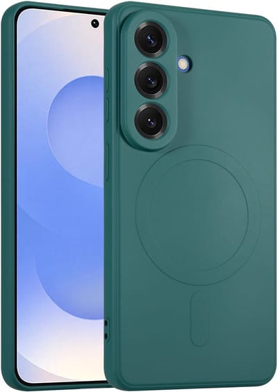 ShieldCase Siliconen MagSafe Hoesje - Geschikt voor Samsung Galaxy S26 - Magneet Backcover - TPU - Donkergroen - Dark Green