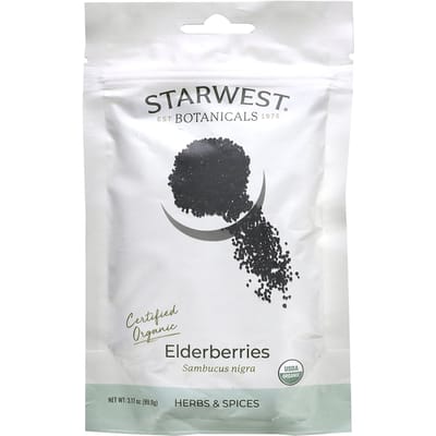 Baies de sureau bio, 89,9 g(3,17 oz) white
