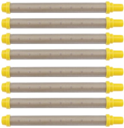 Allecto - Spray Lance Filterelementen - 100 Mesh - 8 Stuks - Geel