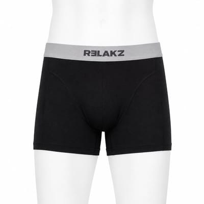 RELAKZ Heren Boxershorts Bamboe Katoen 2-pack Zwart S