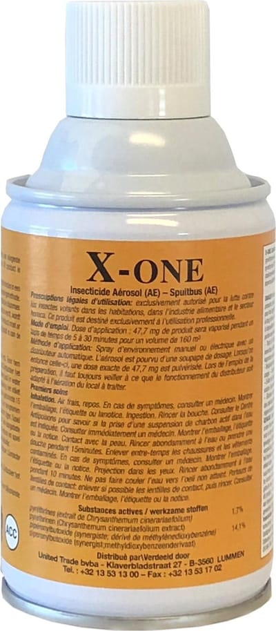 X-ONE antivliegen, antimuggen en anti alle vliegende insecten spray