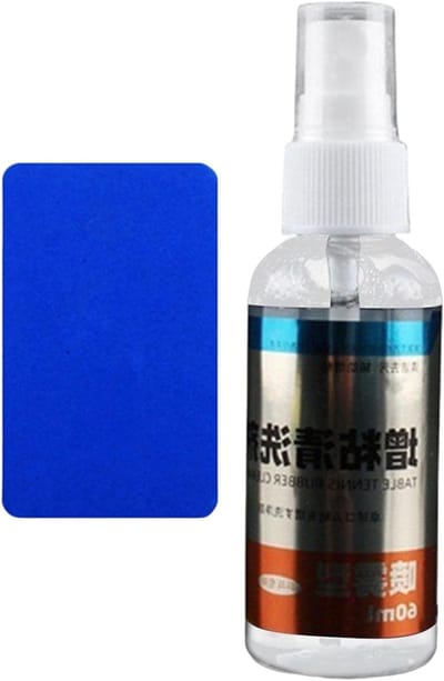 Tafeltennisracketreiniger - Batje reinigingsspray - Onderhoud Tafeltennis - Dubbelzijdige spons - 60 ml - Niet gespecificeerd