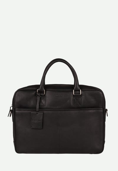 Burkely Fundamentals Antique Avery Laptopbag Uni 15.6" - Laptoptas - Volwassenen - Zwart