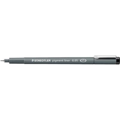 STAEDTLER - Artist Series - pigment liner - zwart - 0,05 mm