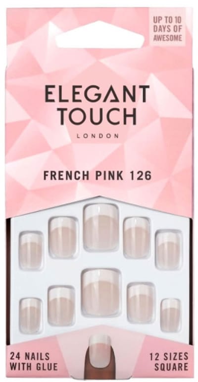False nails Elegant Touch French S (24 uds)