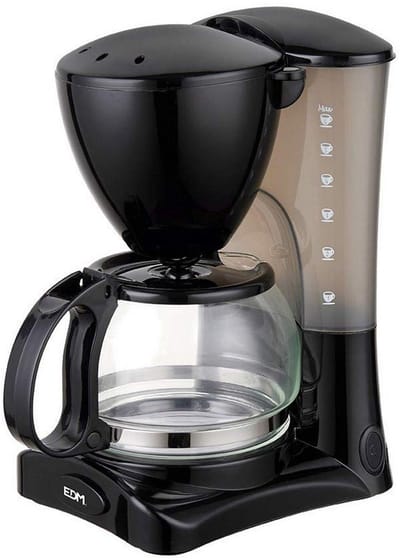 Drip Koffiemachine EDM 07653 Zwart 550 W 6 Kopjes 0,6 L