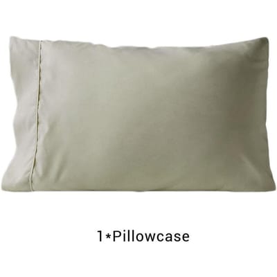 Taie d'oreiller Reine Roi Coton Polyester Uni pour Lit Housse Enveloppe Épaisse Pure Douce Coucher Taille Standard Une Pièce Standard 51x66 cm grise