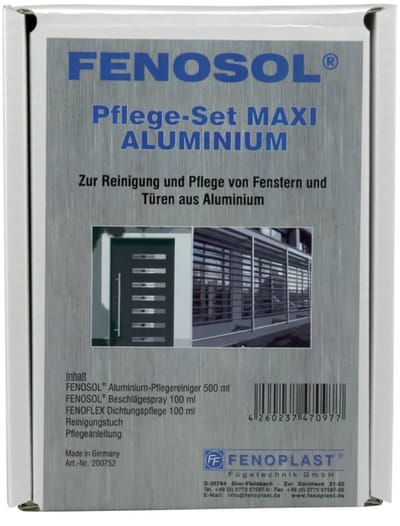 Fenosol Pflege-Set Aluminium MAXI Onderhoudsset met Reiniger en Polish
