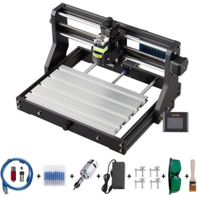 VEVOR 500 mW CNC 3018 DIY graveermachine Pro 300x180x45mm graveermachine 3-assige minigraveermachine met GRBL-besturingskaart en offline controller