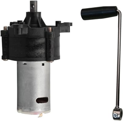 Wind Generator - Hand Crank - Backup Stroom - Stille Werking - 6V-24V Output - Grijs