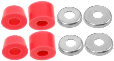 Skateboard Bussen Set - Longboard Onderdelen - Comfortabel Cruisen - Schokabsorberend PU - 4 Stuks - Rood