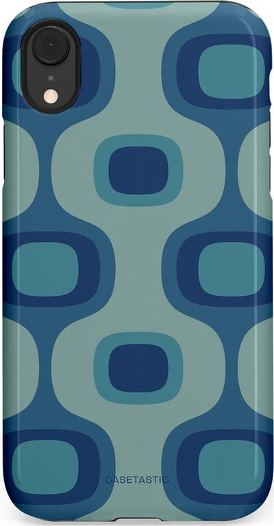 Casetastic Hoesje Geschikt voor Apple iPhone Xr - Stijlvolle Beschermende Duo-layer Case - Vintage Flow