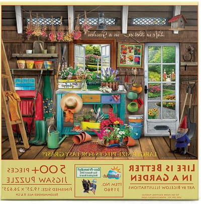 Puzzel XXL stukjes - Legpuzzel Tuin - Ontspannen Puzzelen - XXL Stukjes - 500 stukjes - Multi