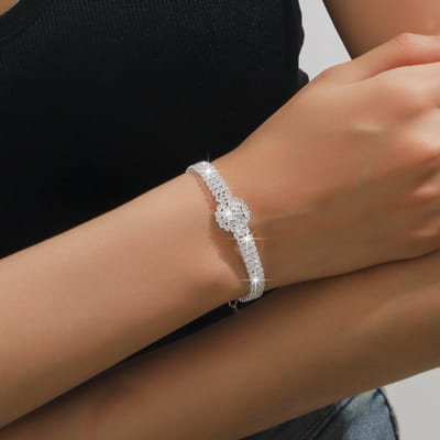 Dames Modetrend Koperen Klauwketting Geometrische Ketting Oorbellen Armband Sieradenset Bruiloft Banket Feest Vakantiecadeau brown