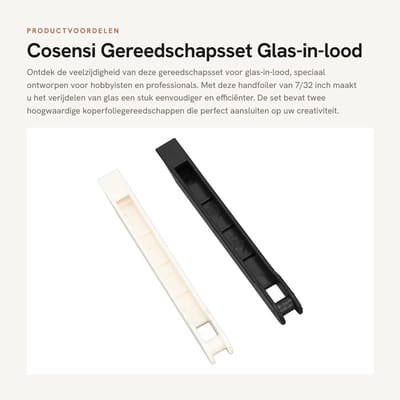 Dailygoods- Gereedschapsset 2 Stuks - Koperfoliegereedschap - Handfoiler 7/32 inch - Efficiënt Polijsten - Gemakkelijk Gripontwerp - Versnelt Folieproces - Foliegereedschap