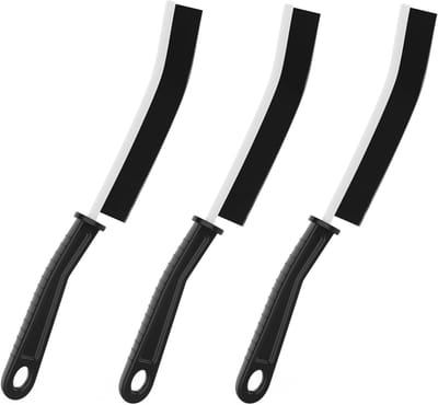 SnelShoppen - Crevice Cleaning Brush Set van 3 Stuks - Badkamer, Toilet, Tegels, Deuren, Ramen, Auto - Hard Borstel voor Smalle Kieren en Hoeken - Eff