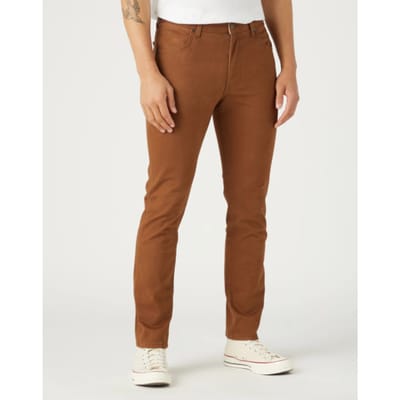 Wrangler - Larston - Heren Slim-fit Broek - Bison