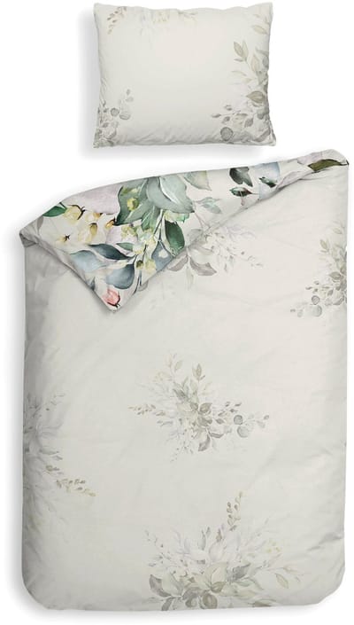 Heckettlane Rein Dekbedovertrek - Dekbedovertrek van 100% Katoen-Satijn - 140x200-220 cm - Groen