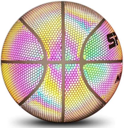 Reflecterende Basketbal - Nachtbal Gloei - Buiten Spelen - Gladde Bal - Maat 7 - Veelkleurig