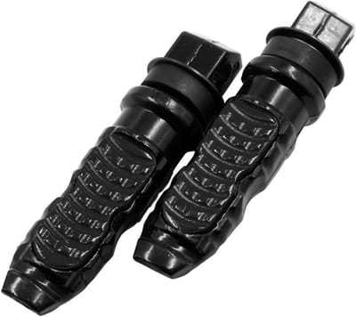 Motorfiets Voetsteunen - Passagier Pedalen - Veiliger Rijden - CNC Aluminium Legering - 2 Stuks Set - Zwart