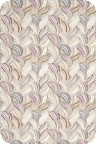 Badmat 60x90 cm - Antislip - Abstract - Golvend - Pastel - Badmatten voor badkamer - Badkamermat - Douchemat - Badkamer mat