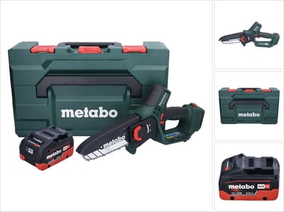Metabo MS 18 LTX 15 accu-houtzaag 18 V 15 cm 5 m/s + 1x accu 5,5 Ah + metaBOX - zonder oplader