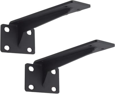 Wandplank Houders - Driehoek Beugels - Opslag Creëren - Zwaar Uitvoering - 40 cm - Wit