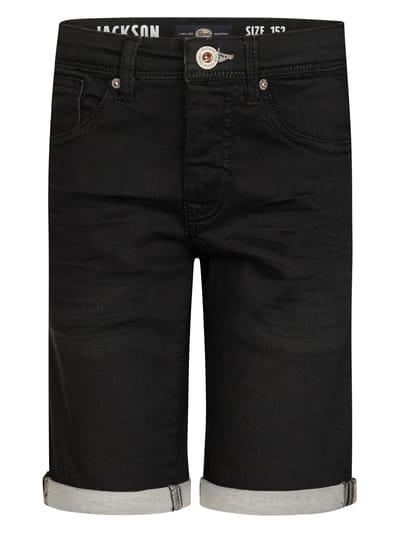 Petrol Industries - Jongens Jackson denim jogger short Gonzaga - Zwart - Maat 116