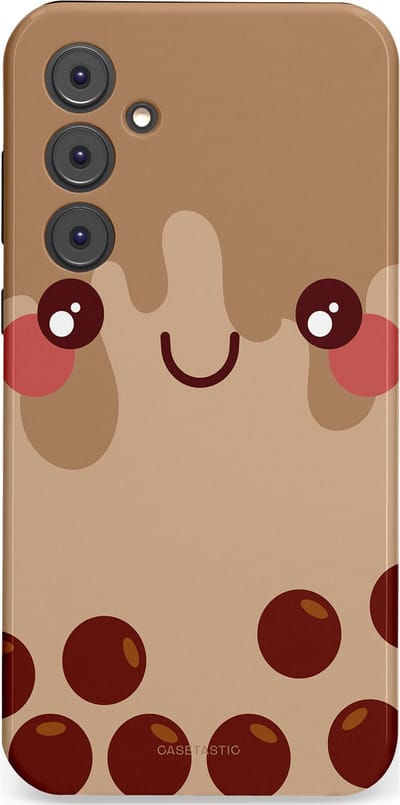Casetastic Hoesje Geschikt voor Samsung A35 - Stijlvolle Beschermende Duo-layer Case - Smeltende choco bolletjes