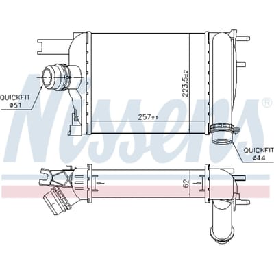 Intercooler NISSENS 96529