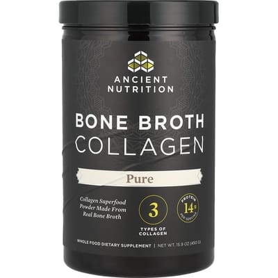 Nutrition Ancienne, Bouillon d'Os Collagène, Pur, 15,9 oz (450 g)