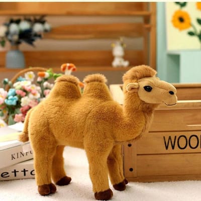 Schattige Bactrische Kameel Pluche Speelgoed Zacht Knuffeldier Pop Schattige Woestijnkameel Pluche Voor Kinderen Verjaardagscadeau Huis Educatief Speelgoed 27cm orange