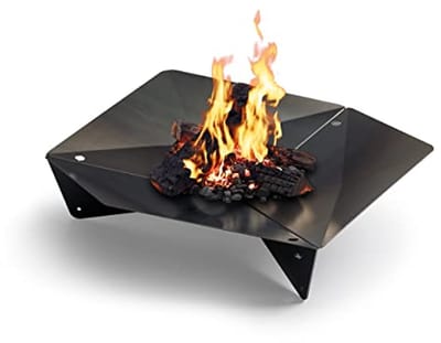 Design Vuurkorf en Grill voor Terras en Tuin - Corten Staal met Roestkleur