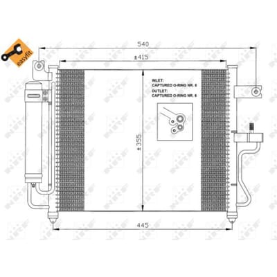 Condensor, airconditioning NRF 35428