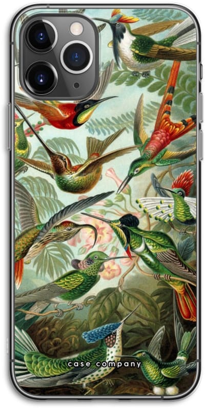 Case Company® - Hoesje geschikt voor iPhone 11 Pro hoesje - Haeckel Trochilidae - Soft Cover Telefoonhoesje - Bescherming aan alle Kanten en Schermrand