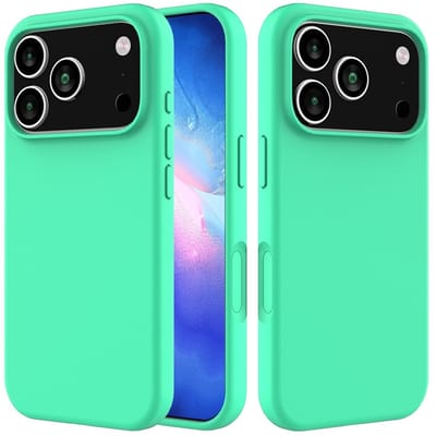 Coverup Hoesje - Geschikt voor iPhone 18 Pro / 17 Pro Hoesje - Coverup Liquid Colour Back Cover - Mint Green