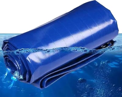 Waterdicht Zeildoek - PVC Dekzeil - Bescherming Buiten - Scheurbestendig Materiaal - 0.5 x 42 m - Blauw