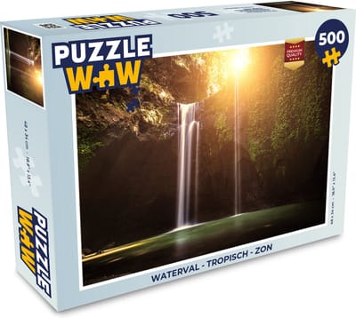 Puzzel Waterval - Tropisch - Zon - Legpuzzel - Puzzel 500 stukjes
