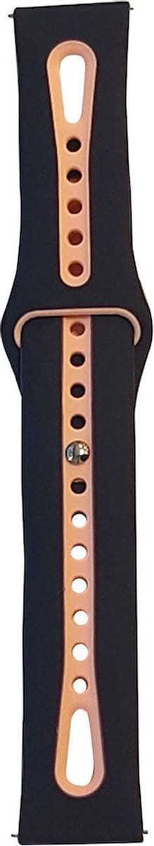 Sportbandje - Samsung Gear S3/Galaxy Watch 46mm - blauw/roze - siliconen
