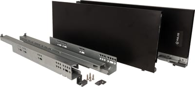 Strong Max Softclose, ladehoogte 185 mm Zwart
