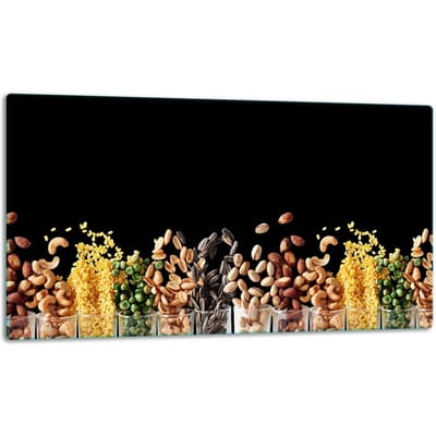 TMK ArtDeko - Snijplank - 52x30cm - Zwart - Glas - Universeel
