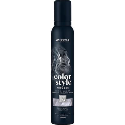 INDOLA Color Style Mousse Zilver Haarkleuring Dames 200 ml