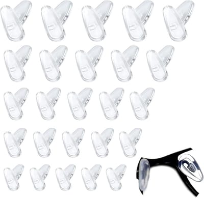 Neuspads - 25 paar - Vervangende neuspads - Neuspads Bril Antislip - Siliconen - Transparant