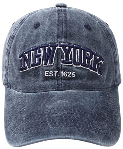 Pet - NEW YORK Blauw | Baseball Cap | 100% Katoen | 56-59 cm | Fashion Favorite