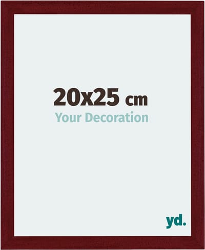Your Decoration - Fotolijst 20x25 cm - MDF - Wijnrood Geveegd - Mura