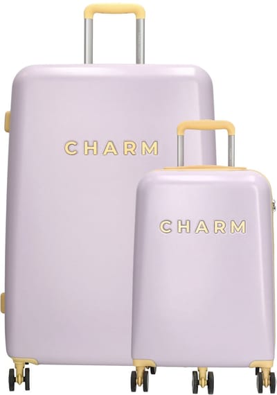 Charm London Capetown Koffer 20-28 Inch - Kofferset - Hardcase - Handbagage - L - S - Lila